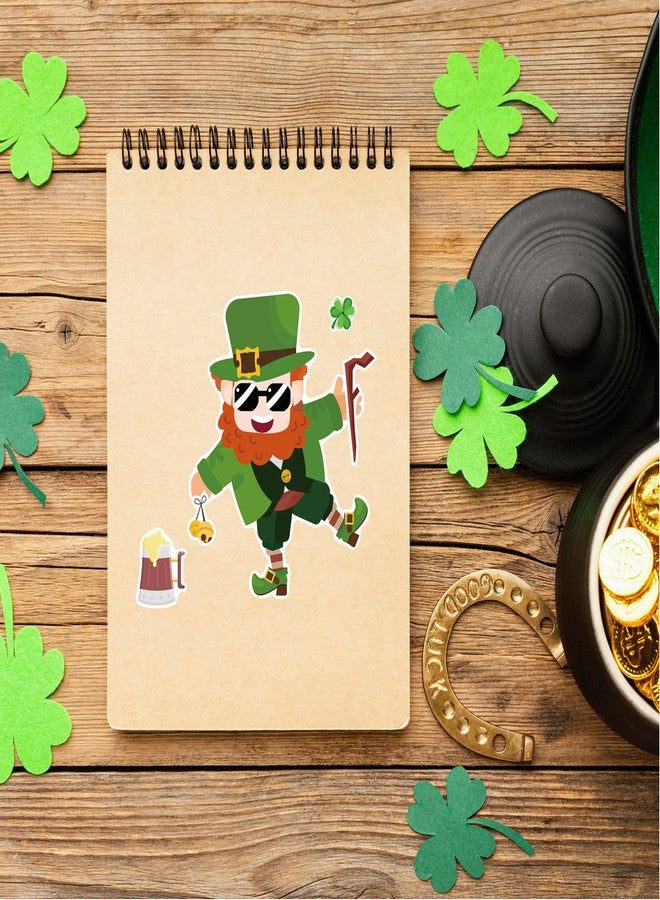 CAKOLINK 12 Sheets St Patricks Day Stickers for Kids, Make Your Own St. Patrick’s Day Leprechauns Face Stickers for Child, Craft DIY Stickers St. Patrick’s Day Party Favors - Image 4
